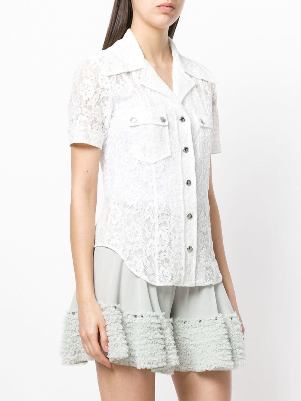 Chloe lace blouse iconic milk